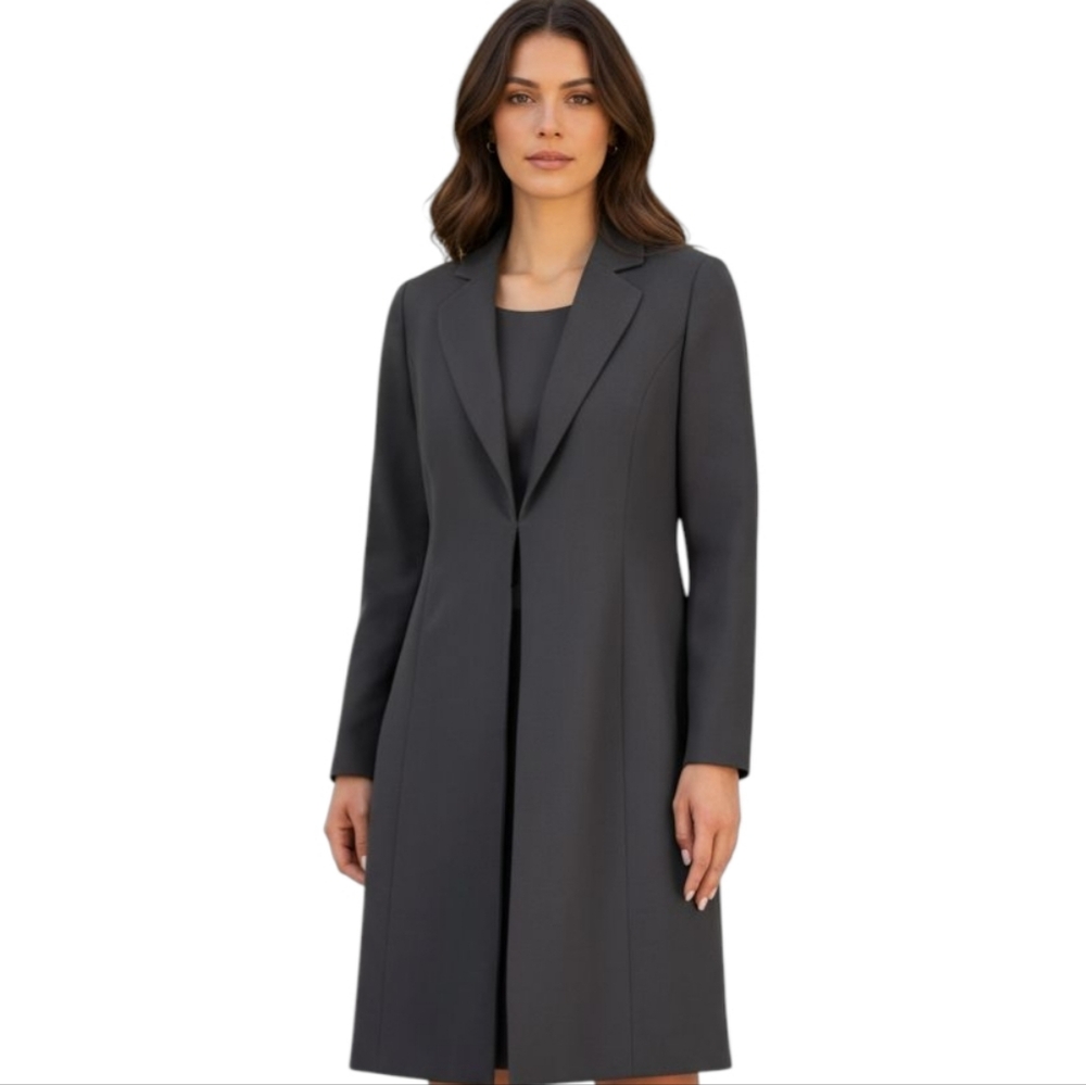 Le Suit Black Long Blazer